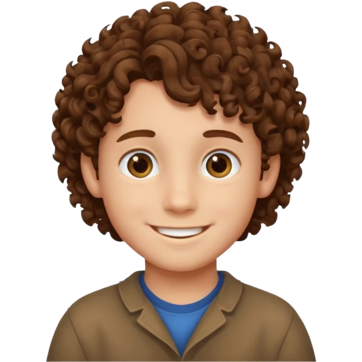 curly hair Boy emoji