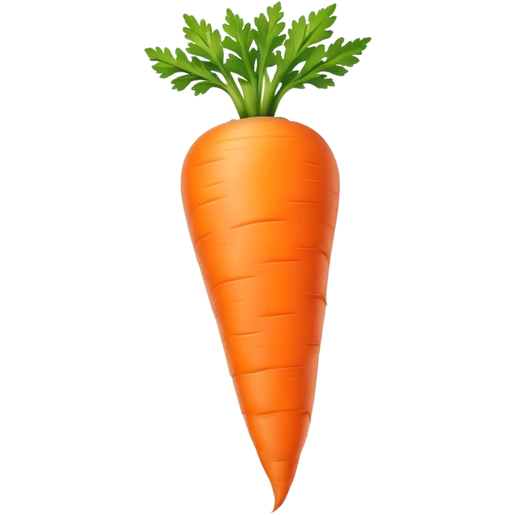 portrait of carrot emoji