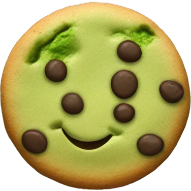 matcha cookies chocolate chips emoji