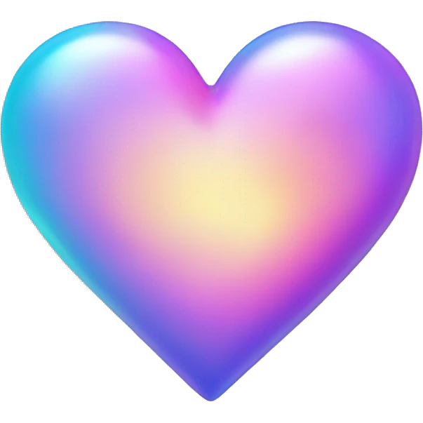 iridescent heart emoji