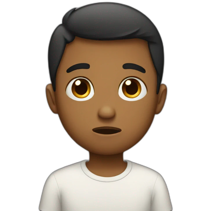 sad heart boy emoji