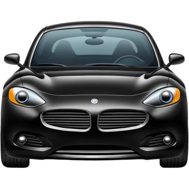 black modern car emoji