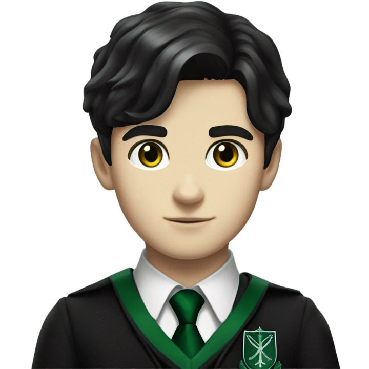tom riddle in slytherin uniform realistic emoji