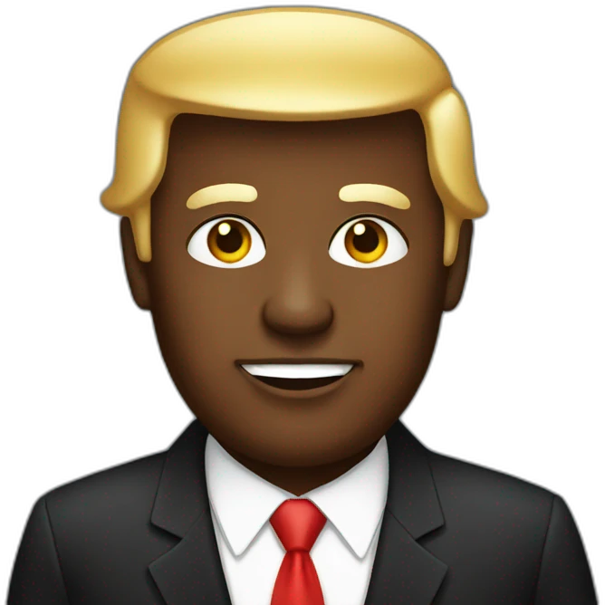 black trump emoji
