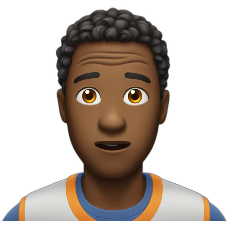 Shocked Black Guy emoji