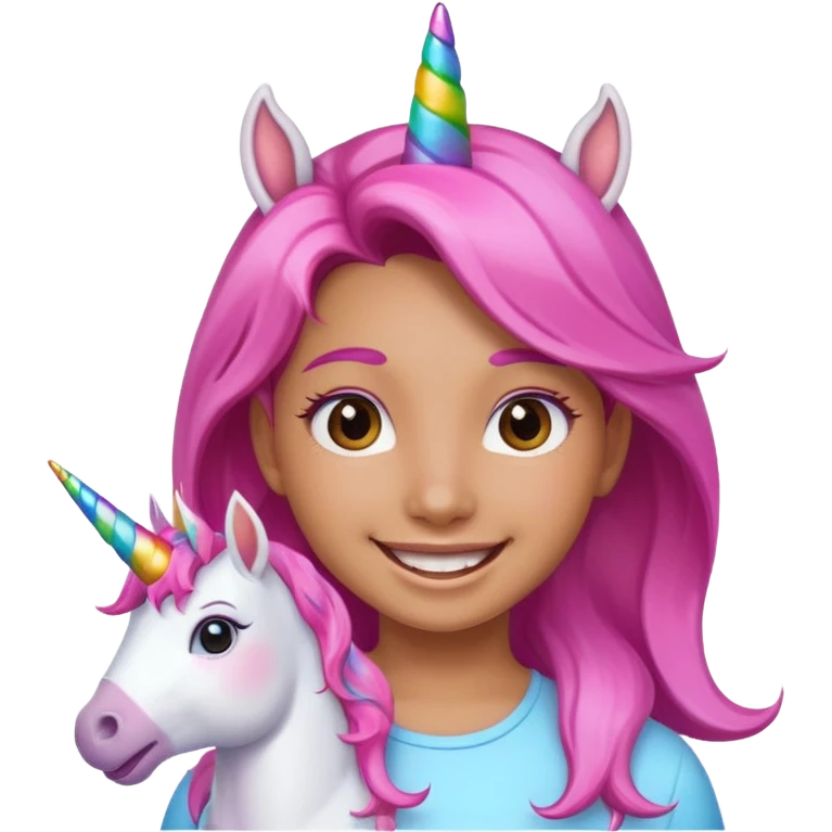 unicorn face scout girl emoji
