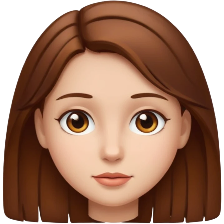 ragazza pelle rosa carne capelli castani emoji