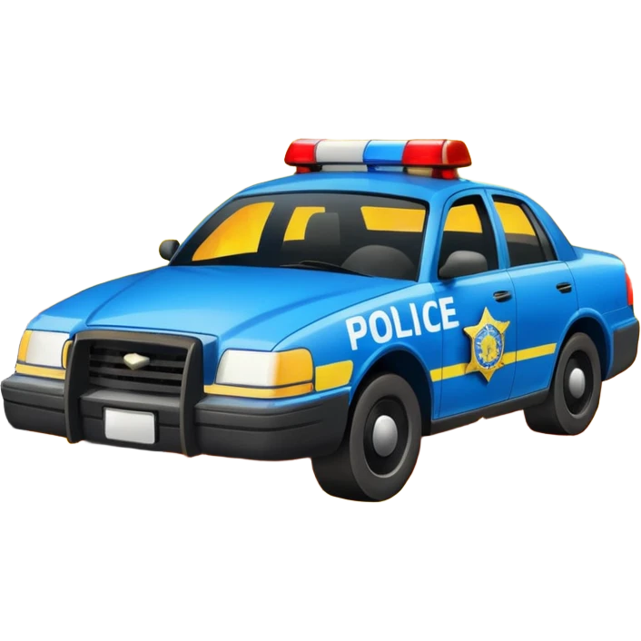 burning police car emoji