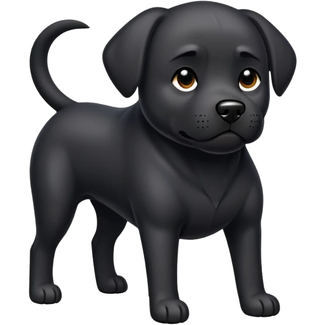 Black dog emoji