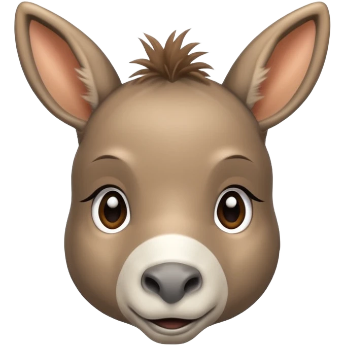 tierno bebé burro emoji