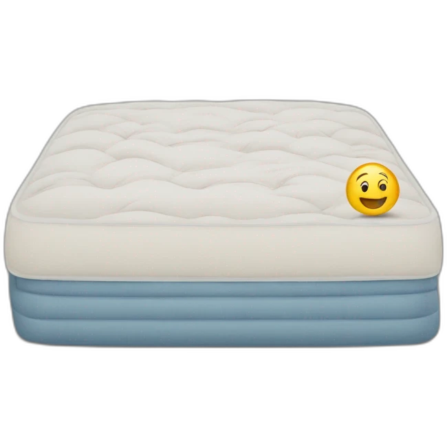 Doumbe with a mattress with “Jordan ” written on it emoji