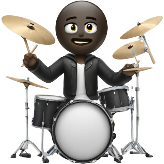 Man playing drums emoji
