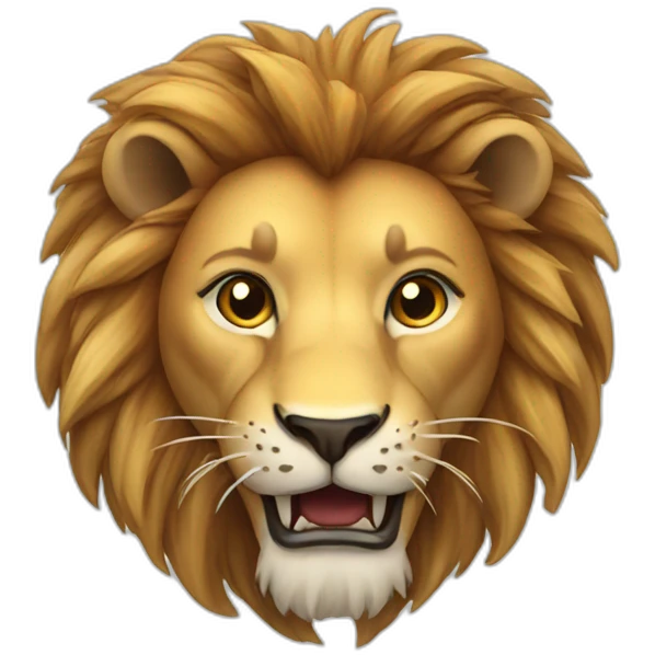 Lion with a horn emoji