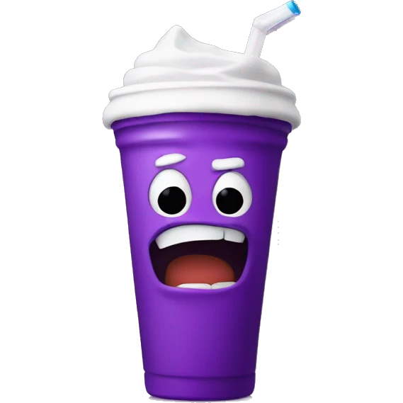 grimace drinking a grimace shake  emoji