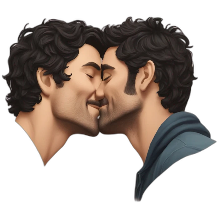 Pedro pascal kissing oscar isaac emoji