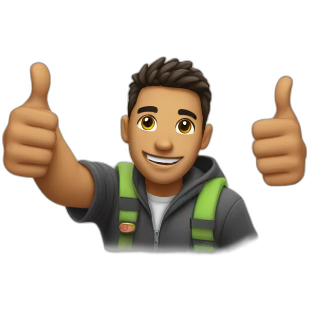 dawin thumbs up emoji