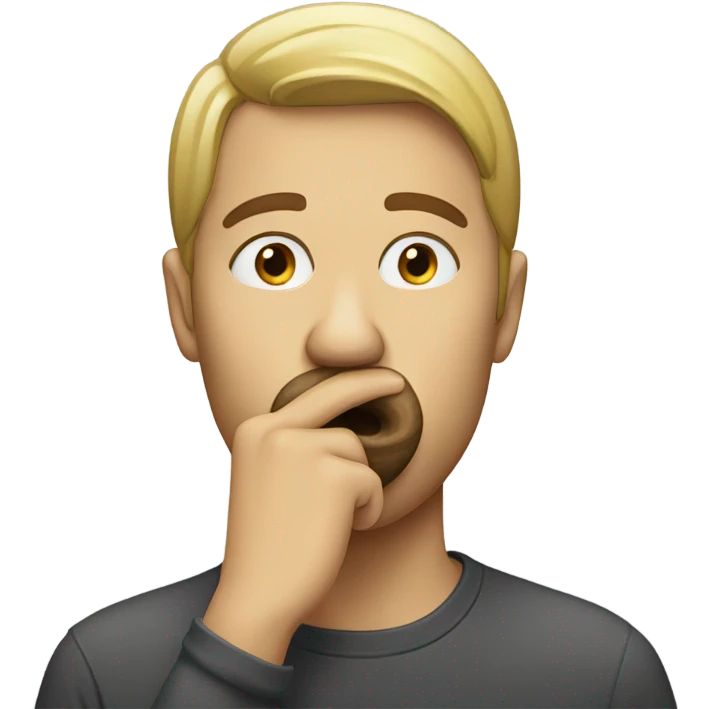 Person shushing someone  emoji