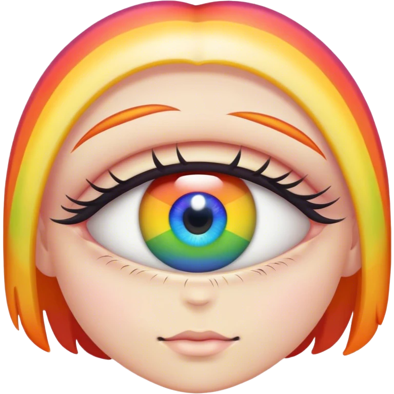 rainbow eye emoji