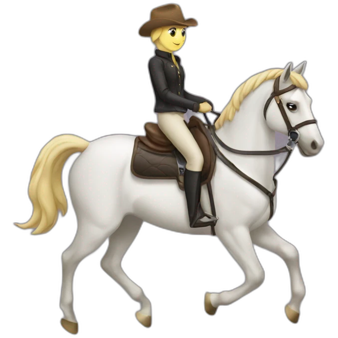 horse riding emoji