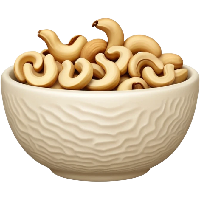 cashew in bowl emoji