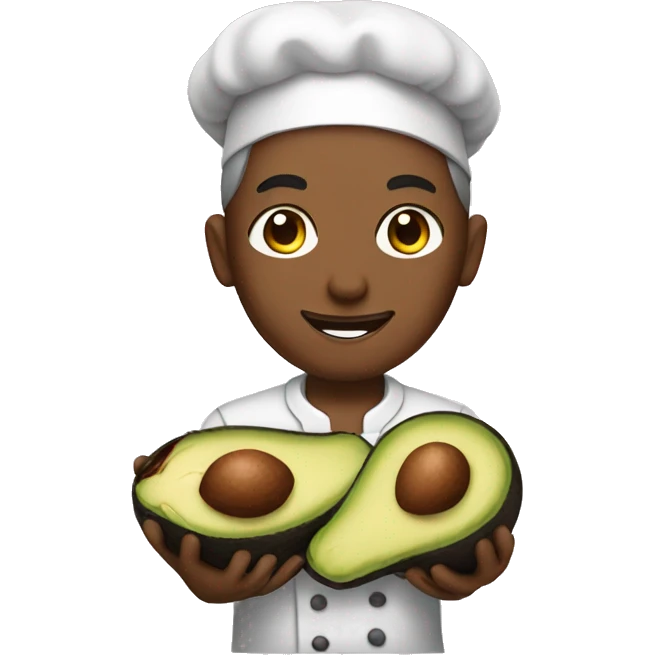 Baker with avocado emoji