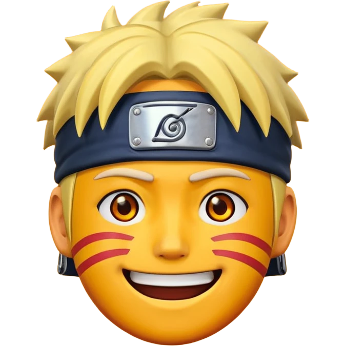 Емоджі у вигляді наруто emoji