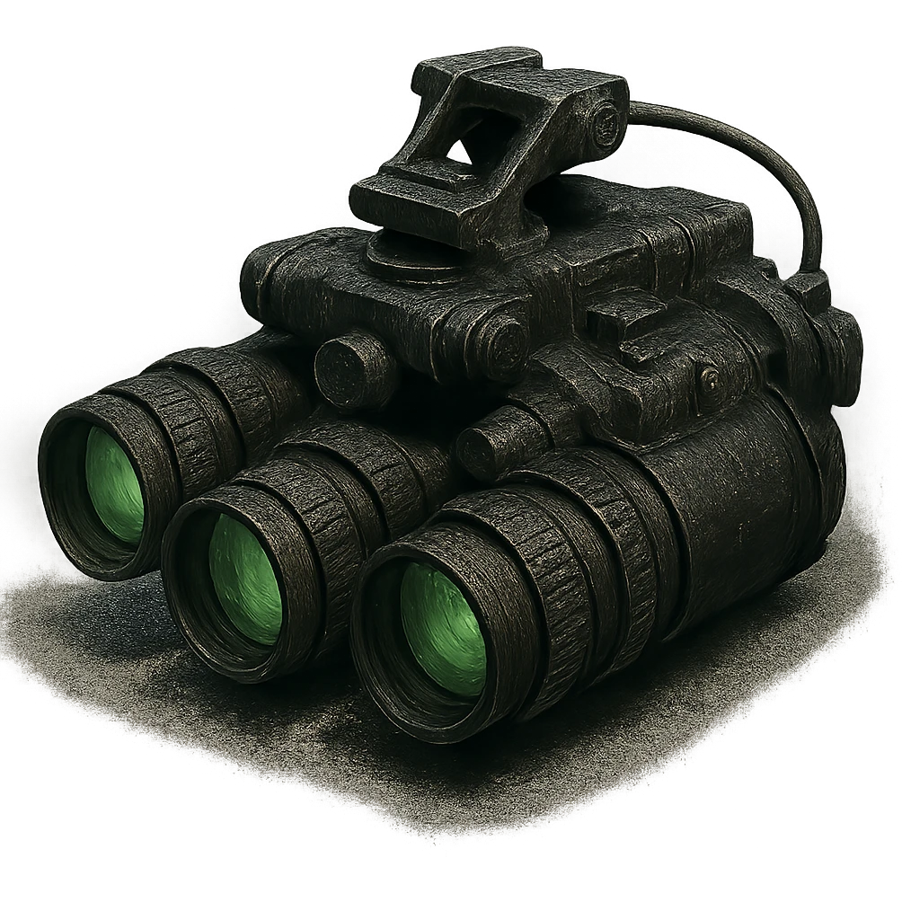 night vision goggles in a gritty, realistic style emoji