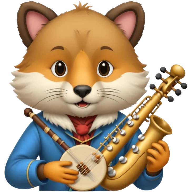 un animal musicien emoji