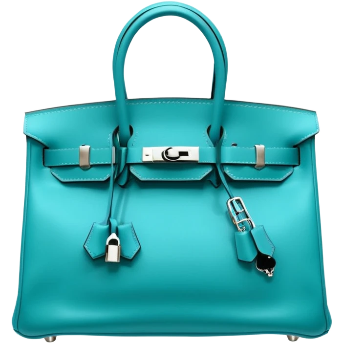 hermes birkin turquiose bag emoji
