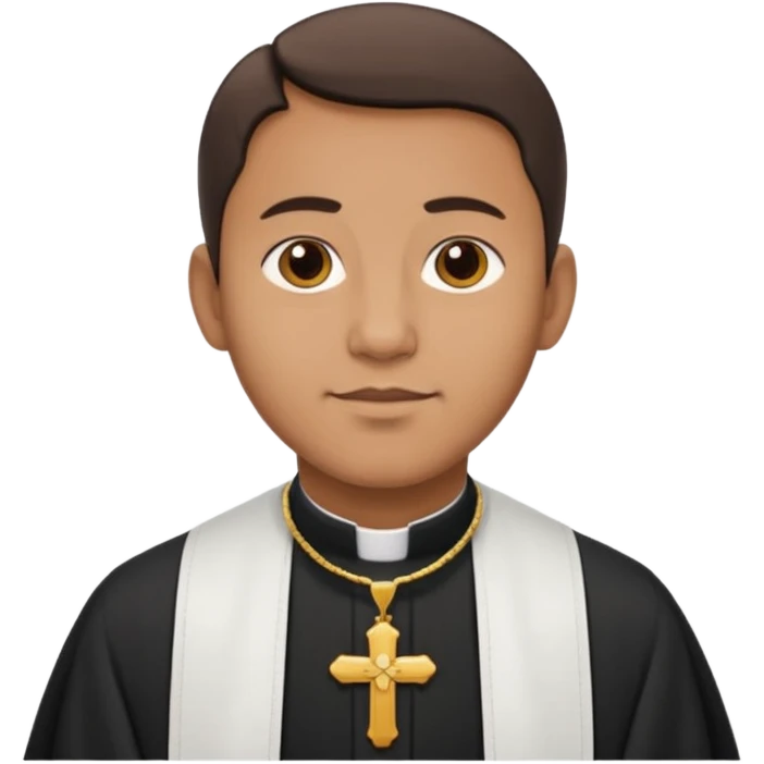 The priest who presides over the wedding emoji