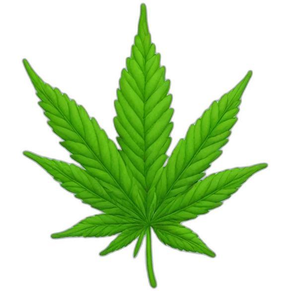 cannabis bud emoji