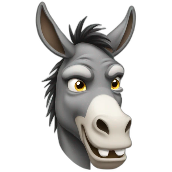 Angry donkey emoji