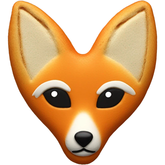 Cookie fox heart emoji