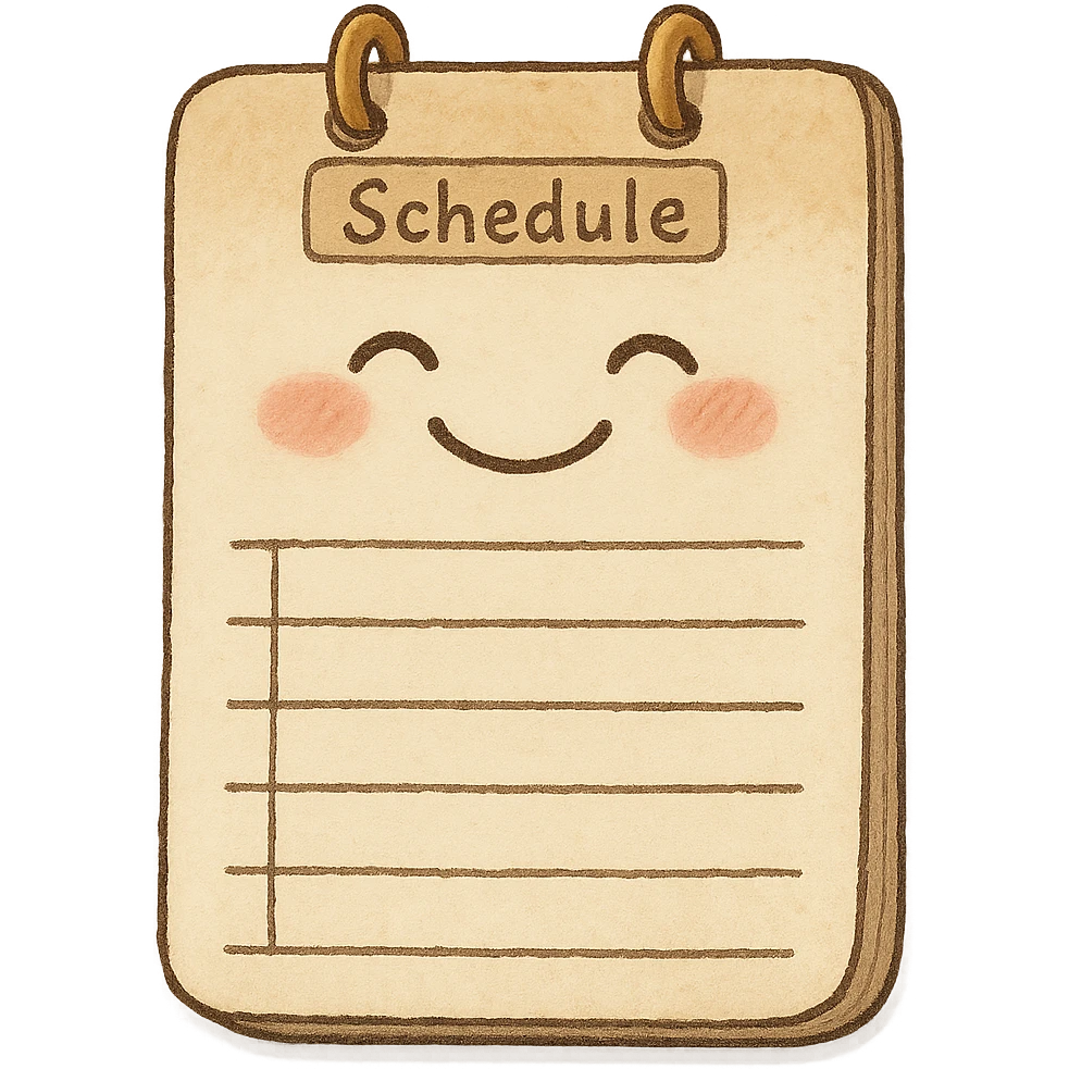 simple planner page happy emoji