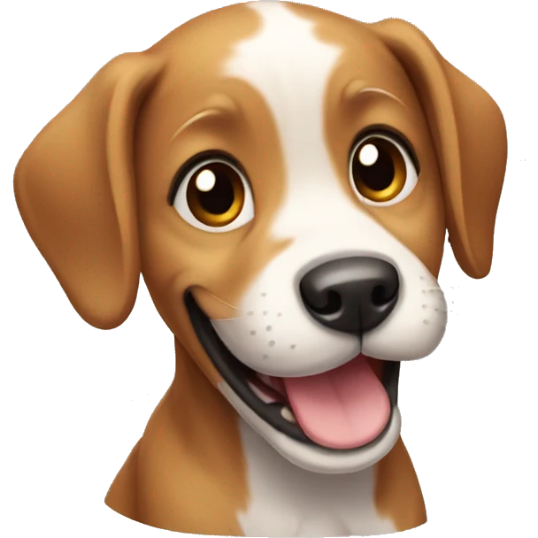 Happy puppy  emoji