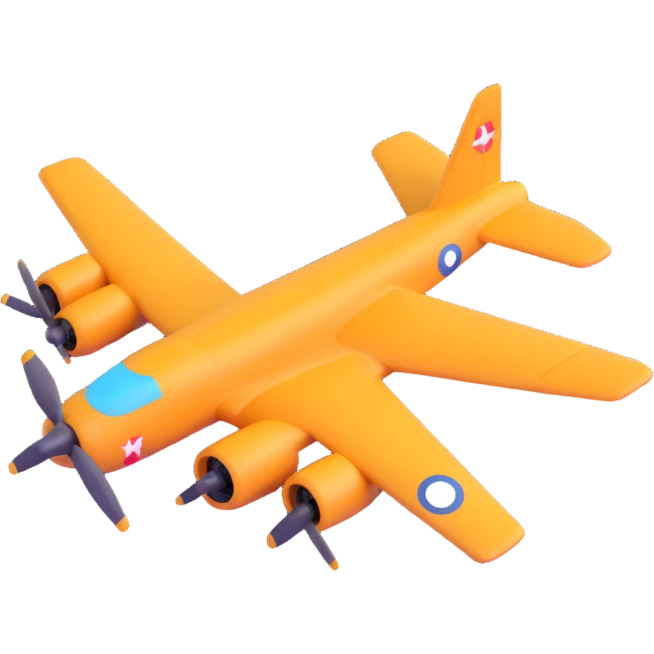bomber airplane viewed from above emoji