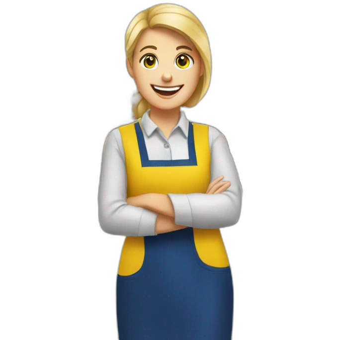 supermarket employee from edeka with the logo emoji