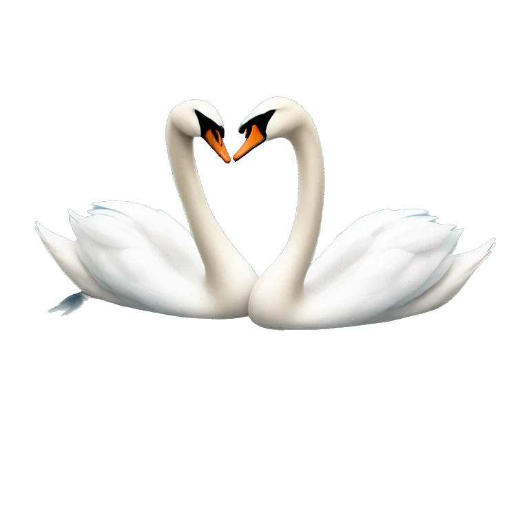 two swans emoji
