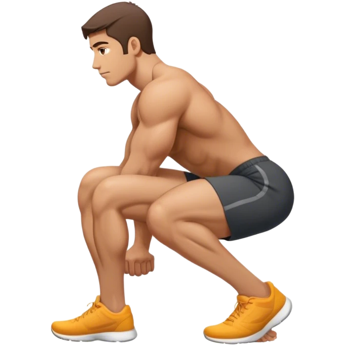 side-view guy weighted glute-bridges emoji