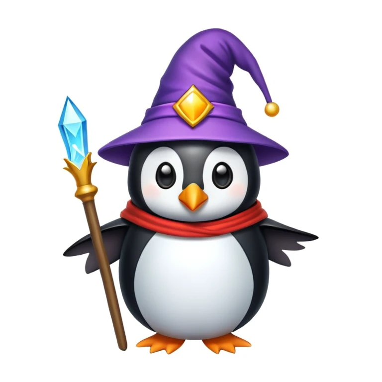 penguin wizard emoji