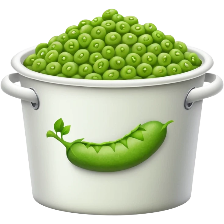 mushy peas in a white cardboard tub emoji