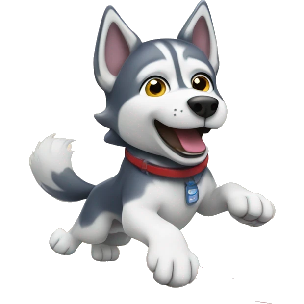 husky surfing the caribbean  emoji
