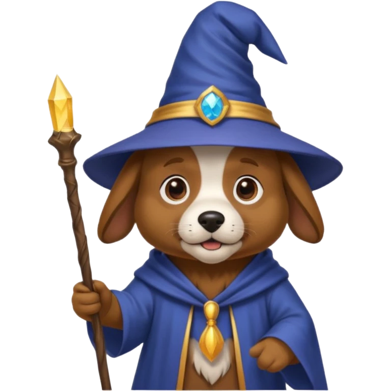 Dog wizard emoji