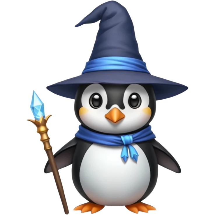 Penguin Wizard emoji