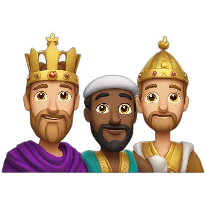 Melchior Caspar and Balthazar three wise men emoji