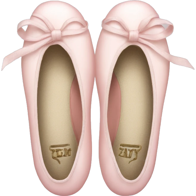 Pale pink ballet shoes emoji