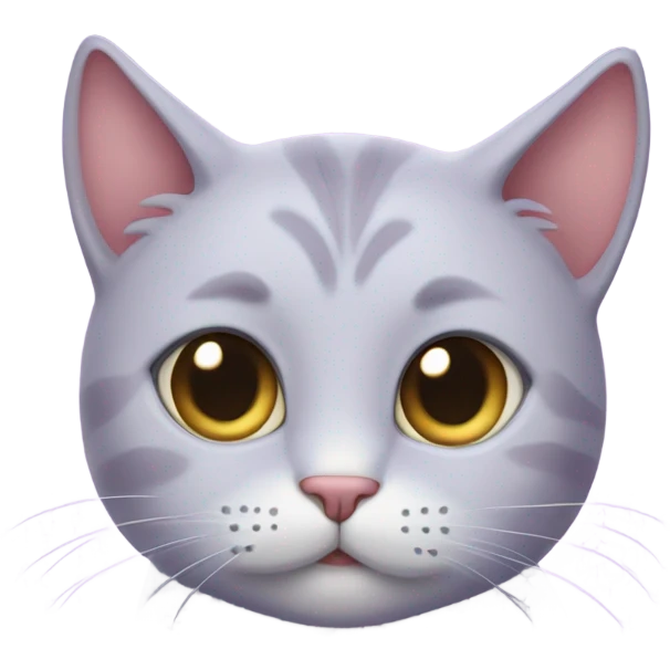 lavender cat in love emoji