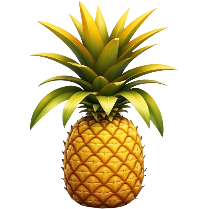 Hawaiian pineapple emoji