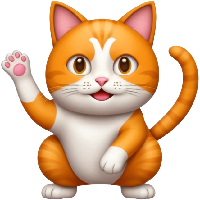 cria um emoji com um gato a dançar emoji