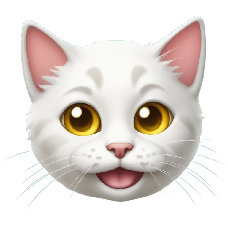 Cute laser cat emoji